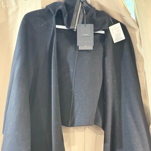 Mackage Gray Wrap with Fur Trim